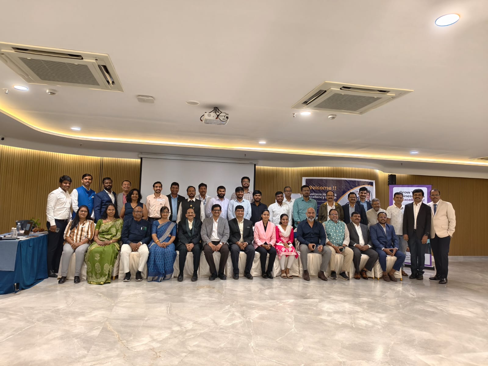 Business professionals in a meeting